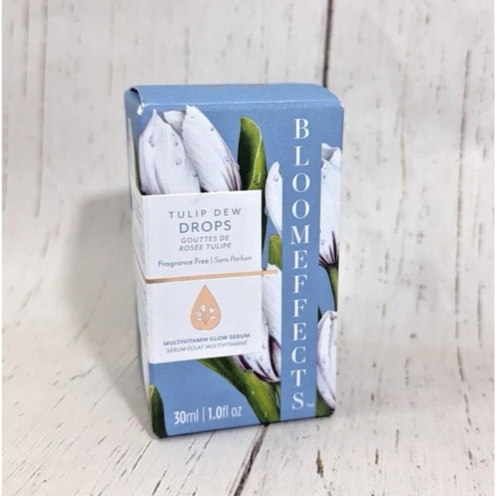 Bloomeffects Tulip Dew Drops Multivitamin Skin Barrier Glow Serum Primer 1oz NEW